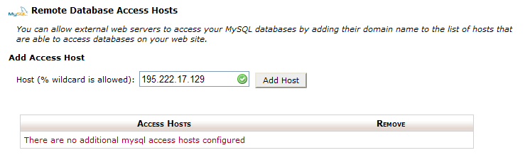 Add remote ip Add remote ip